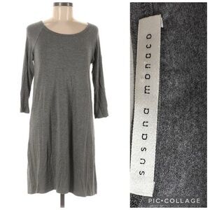 Susana Monaco Arabella Split Bell Sleeve Mini Dress size M